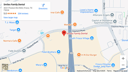 map to Smiles Family Dental